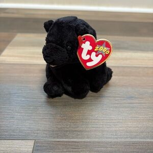 Vintage (2000) Ty Beanie Babies Retired “Cinders” The Black Bear 7” Plush w/Tags